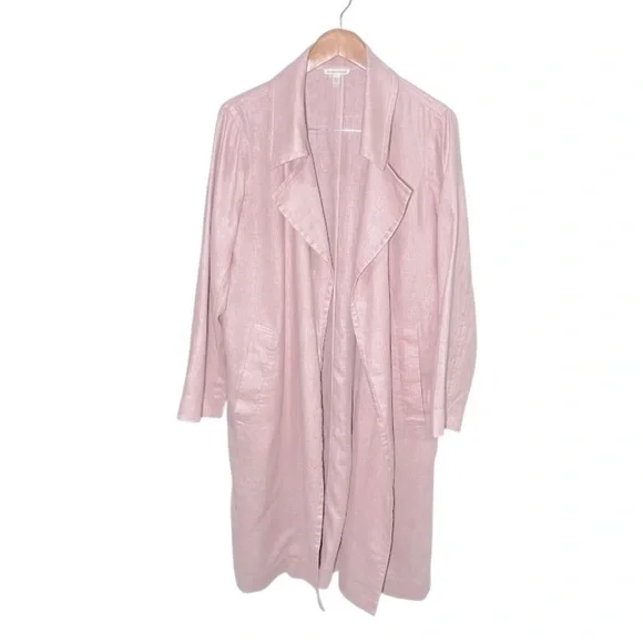 EUC Eileen Fisher Organic Cotton Pink Knee Length Sz M - Picture 2 of 9